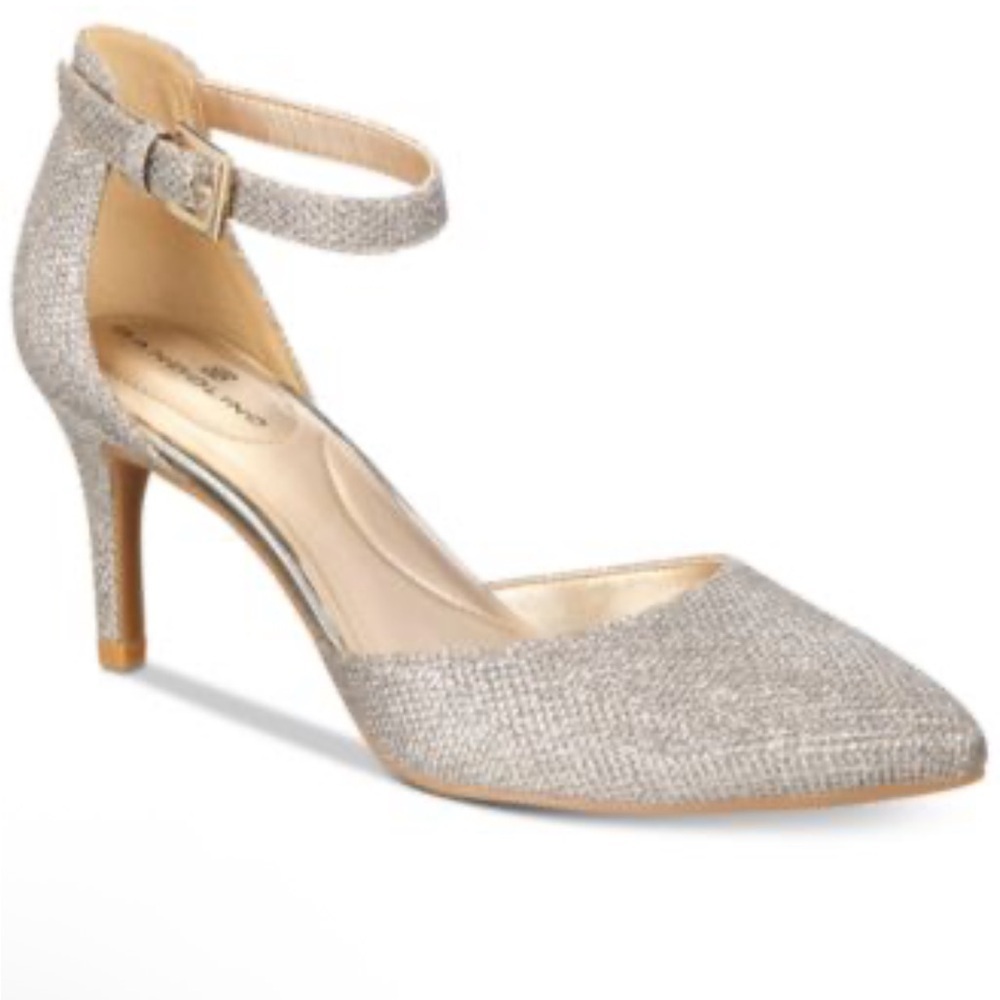 Bandolino Glittering Silver Heels